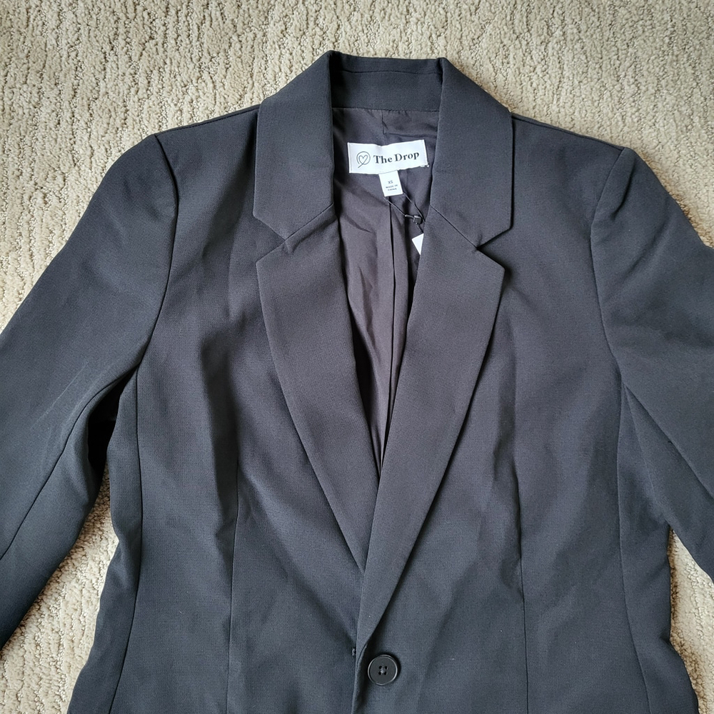 Women’s “Blake” Classic Long Sleeve Blazer – The Drop – Black – Size XS – NWT - Picture 11 of 12